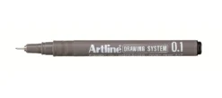 Tuschritpenna Artline Drawing System, 0,1 mm, svart