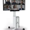 TV-stativ Durable COWORKSATION® på hjul, VESA-fäste, förvaringslåda