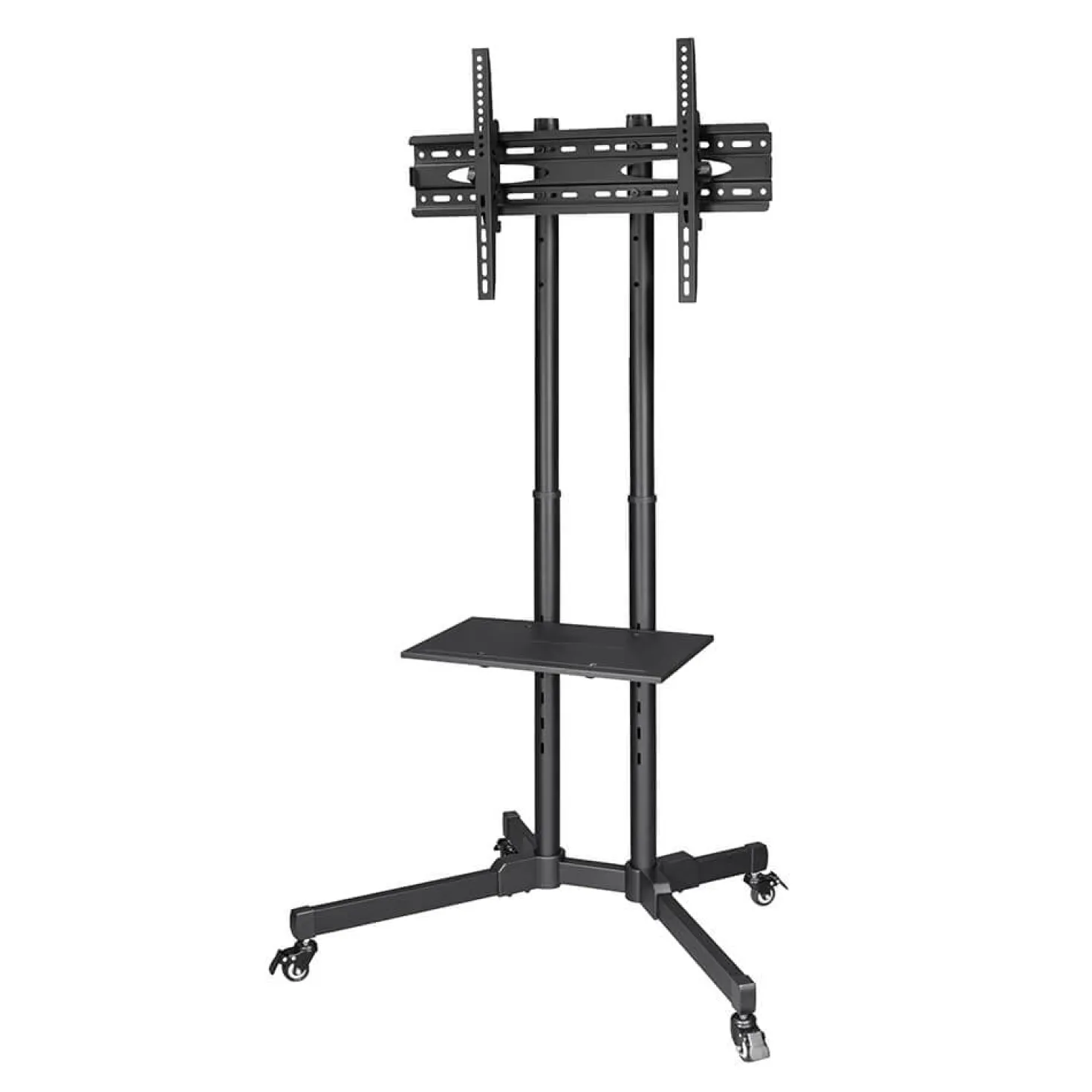 TV-ställ Hama Trolley, mobilt med hjul, upp till 75 tum, VESA 600x400