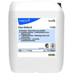 Tvättmedel Clax Delta G Flytande, fläckborttagande, 10L