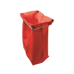 Tvättpåse Hygienteknik Röd, gummerad insida, 260x180x420mm