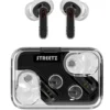 TWS-hörlurar Streetz T250 ENC, Bluetooth 5.2, transparent svart