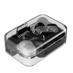 TWS-hörlurar Streetz T250 ENC, Bluetooth 5.2, transparent svart