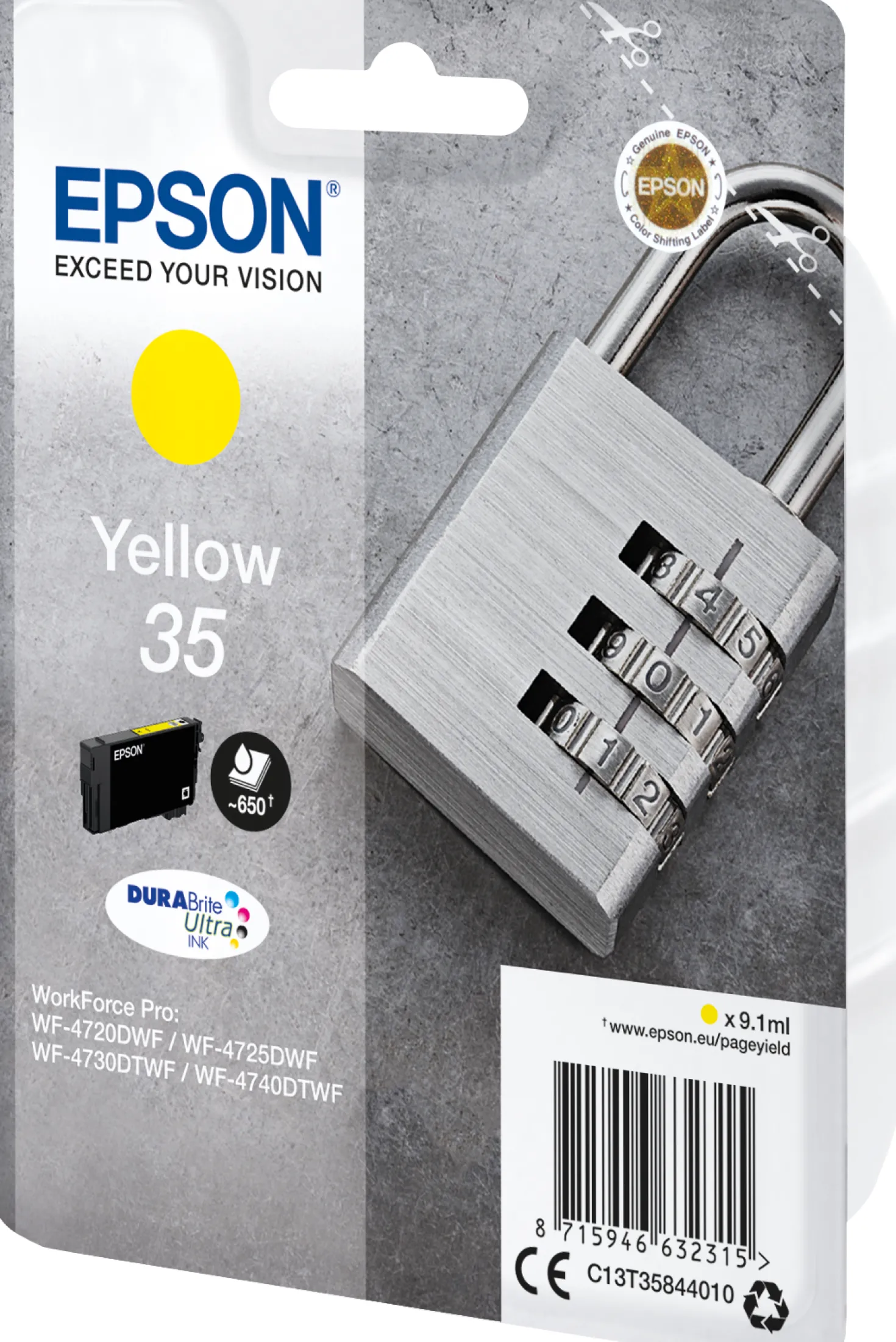 T3584 Yellow ink