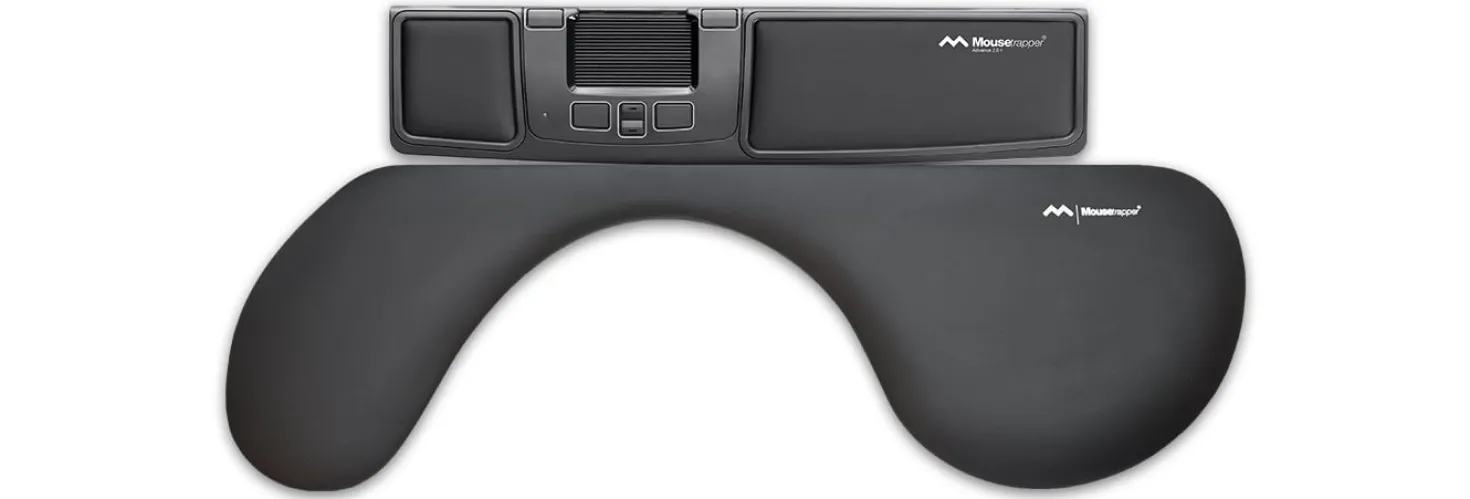 Underarmsstöd Mousetrapper Adv Prime, ergonomiskt, svart