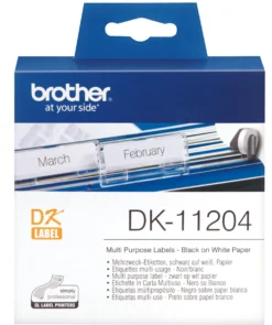 Universaletikett Brother DK11204, 17x54 mm, 400 st
