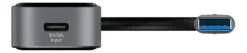 USB-A Hubb Deltaco Transparent, 4 portar, 5 Gbit/s