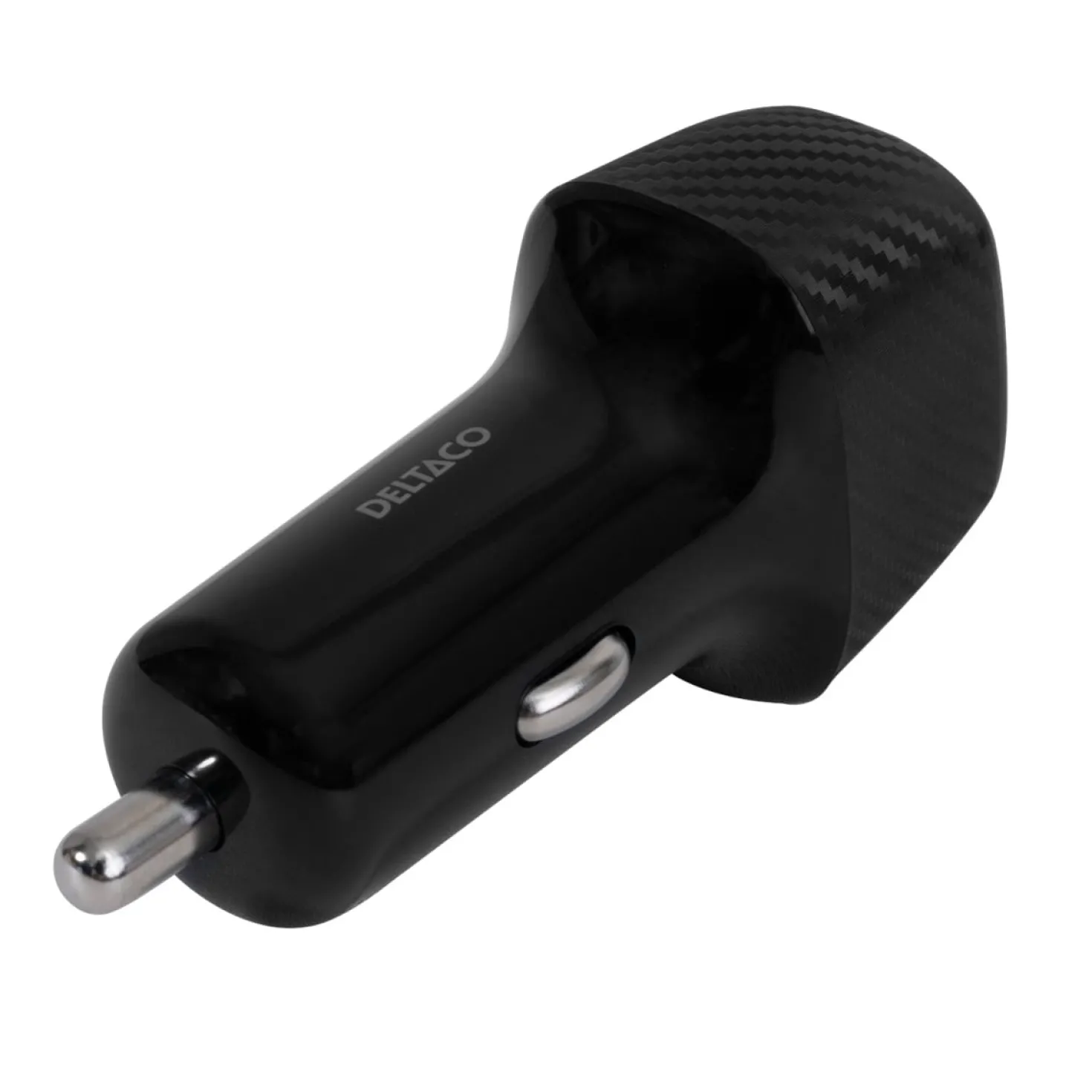 USB Billaddare Deltaco KAB-USBC-CAR120, USB-C PD 20W, USB-A 18W, 38W