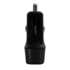 USB Billaddare Deltaco KAB-USBC-CAR120, USB-C PD 20W, USB-A 18W, 38W