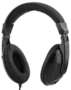 USB-C-headset Deltaco HL-51C med volymkontroll, svart