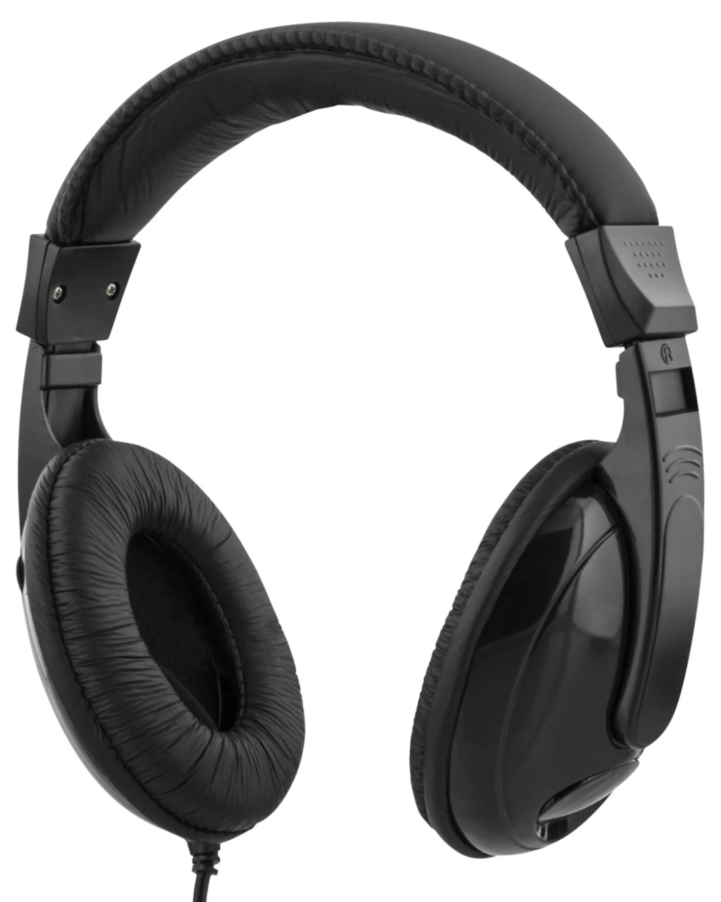 USB-C-headset Deltaco HL-51C med volymkontroll, svart
