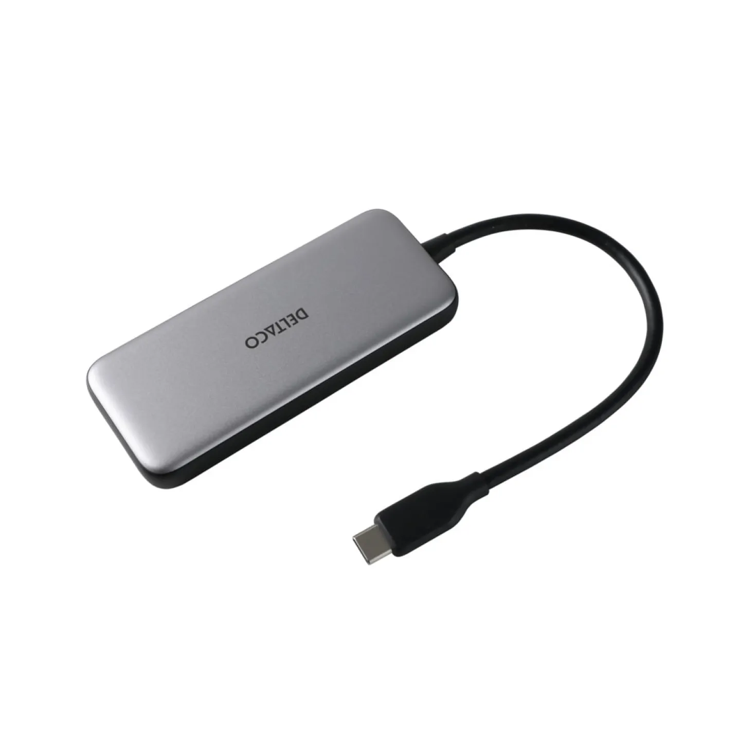 USB-C Hub Deltaco 4-port, 5 Gbps, Power Delivery 100 W
