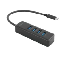 USB-C Hub Deltaco 4x USB-A, 5 Gbps, svart