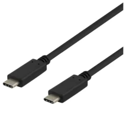 USB-C kabel Deltaco USB 3.1 Gen 2, 10 Gbps, 100W, 1m