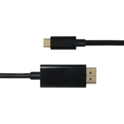 USB-C till DisplayPort-kabel Deltaco 4K UHD 60Hz, 2m, svart