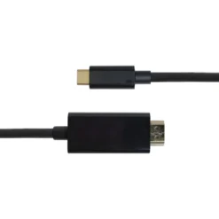 USB-C till HDMI-kabel Deltaco, 2m, 4K 60Hz, svart