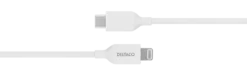 USB-C till Lightning-kabel Deltaco, MFi-certifierad, vit, 2 m