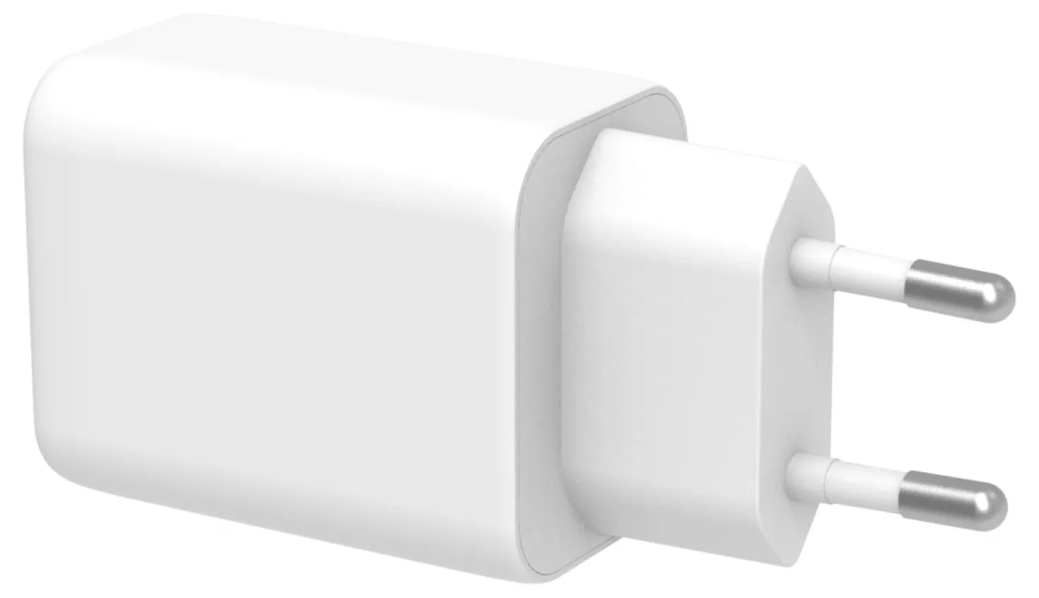 USB-C Väggladdare Deltaco GaN 67W PPS, vit