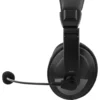 USB-headset Deltaco Stereo, 40 mm drivrutiner, svart