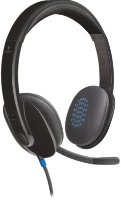 USB-headset Logitech H540, brusreducerande mikrofon, svart