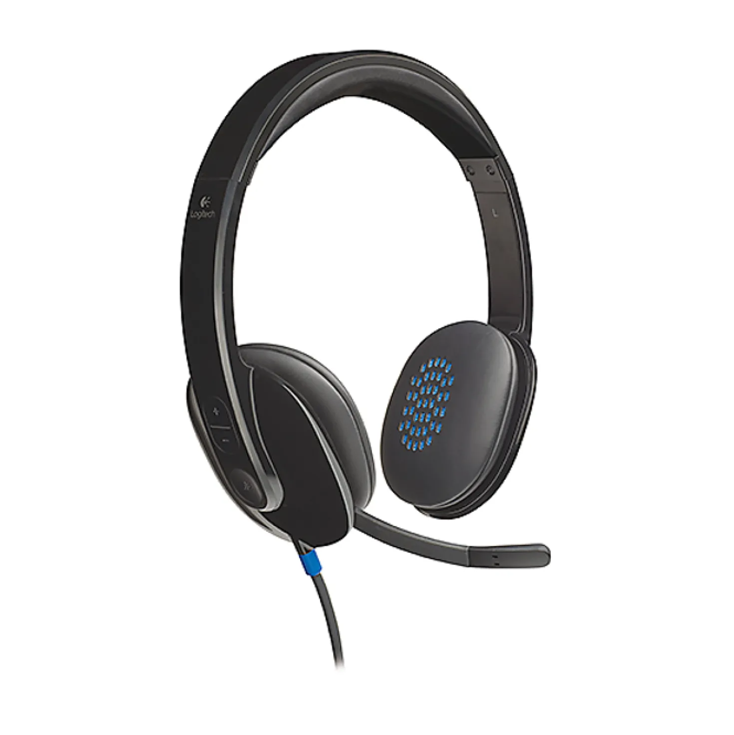 USB-headset Logitech H540, brusreducerande mikrofon, svart