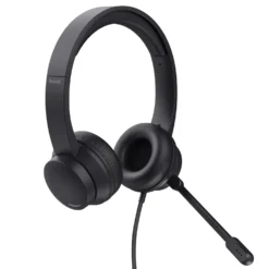 USB-headset Trust HS-201, on-ear, flip-to-mute