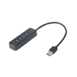 USB-hubb Deltaco 4-port USB-A, 5 Gbit/s, svart