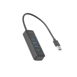 USB-hubb Deltaco 4-port USB-A, 5 Gbit/s, svart
