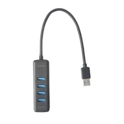 USB-hubb Deltaco 4-port USB-A, 5 Gbit/s, svart