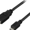 USB-kabel Deltaco Micro B USB 2.0, 3m, svart