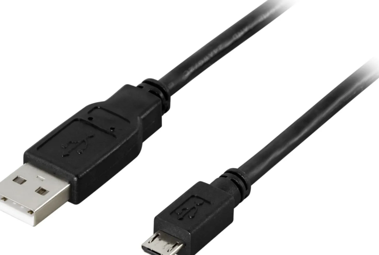 USB-kabel Deltaco Micro B USB 2.0, 3m, svart