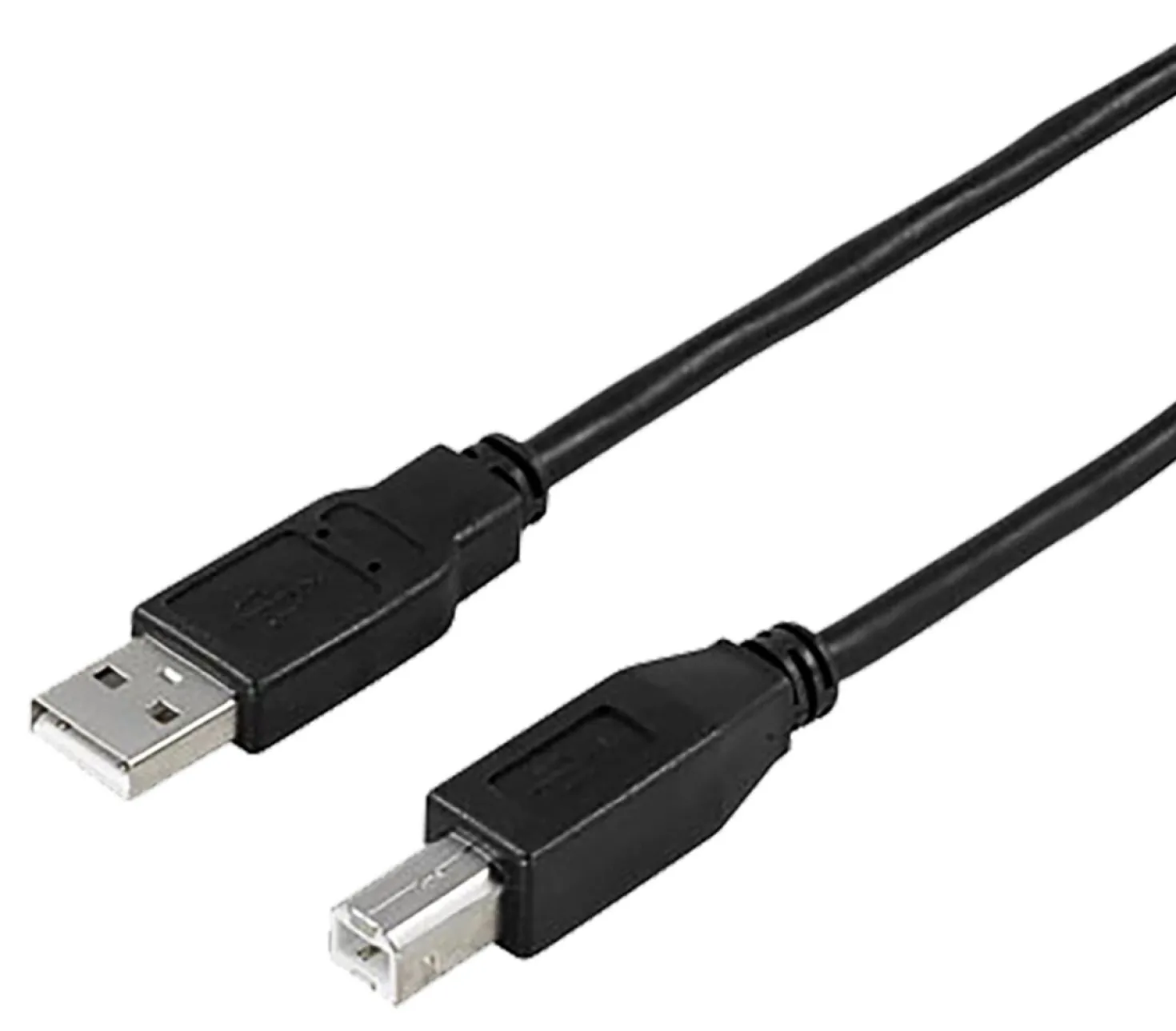 USB 2.0-kabel Deltaco Typ A till Typ B, 0.5m, svart