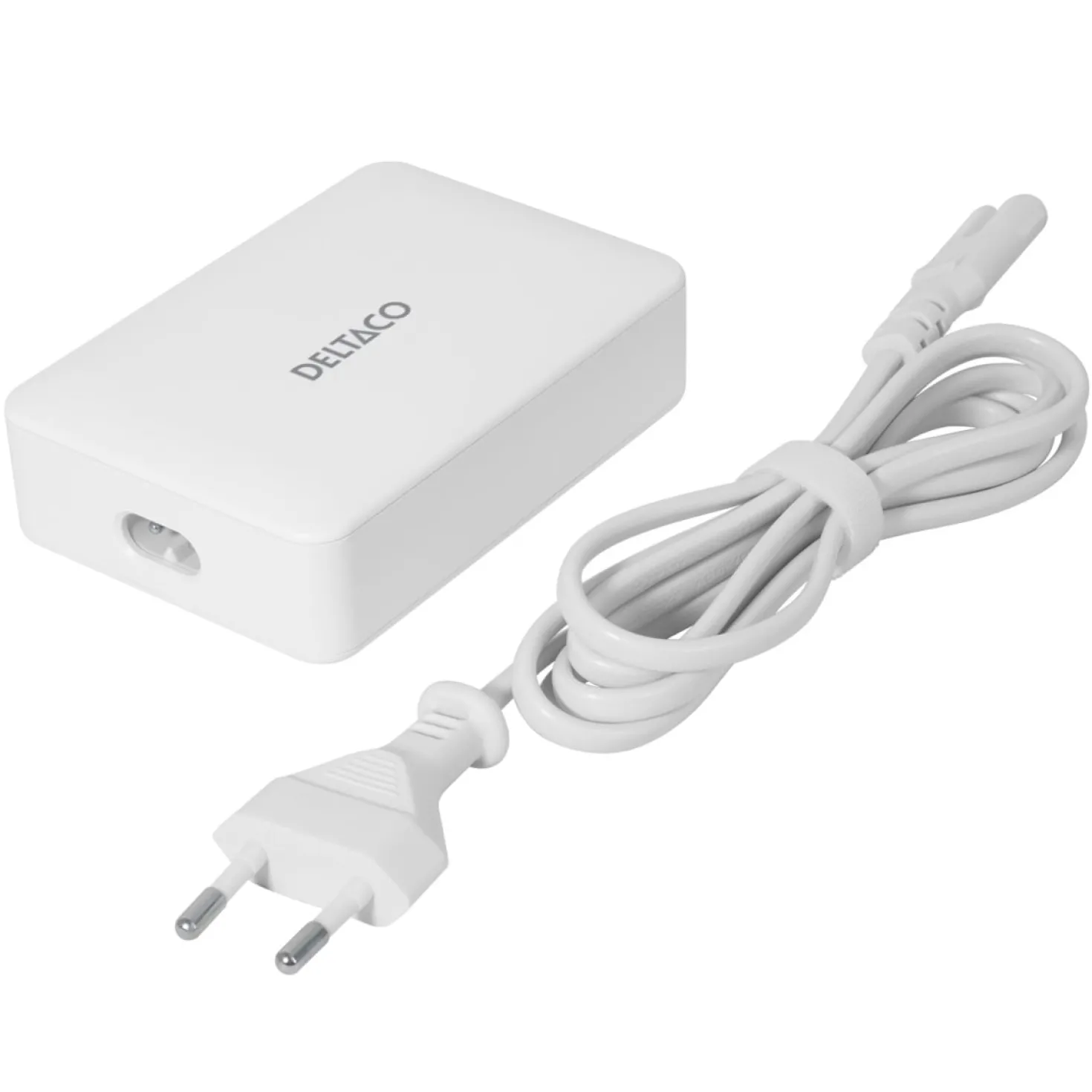 USB-laddare Deltaco Multi 6, 6 portar, USB-C PD 30W, USB-A 18W