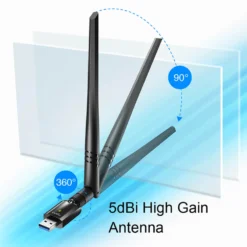 USB WiFi-adapter CUDY WU1400 AC1300, dubbelband, USB 3.0