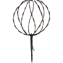 Utomhusdekoration Star Trading Sphere, 64 LED, 30 cm, svart