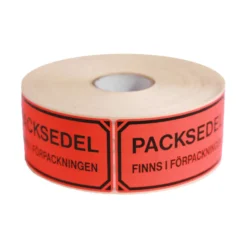Varningsetikett BNT Office Packsedel Finns i Förpackningen, 100x50mm, 1000 st