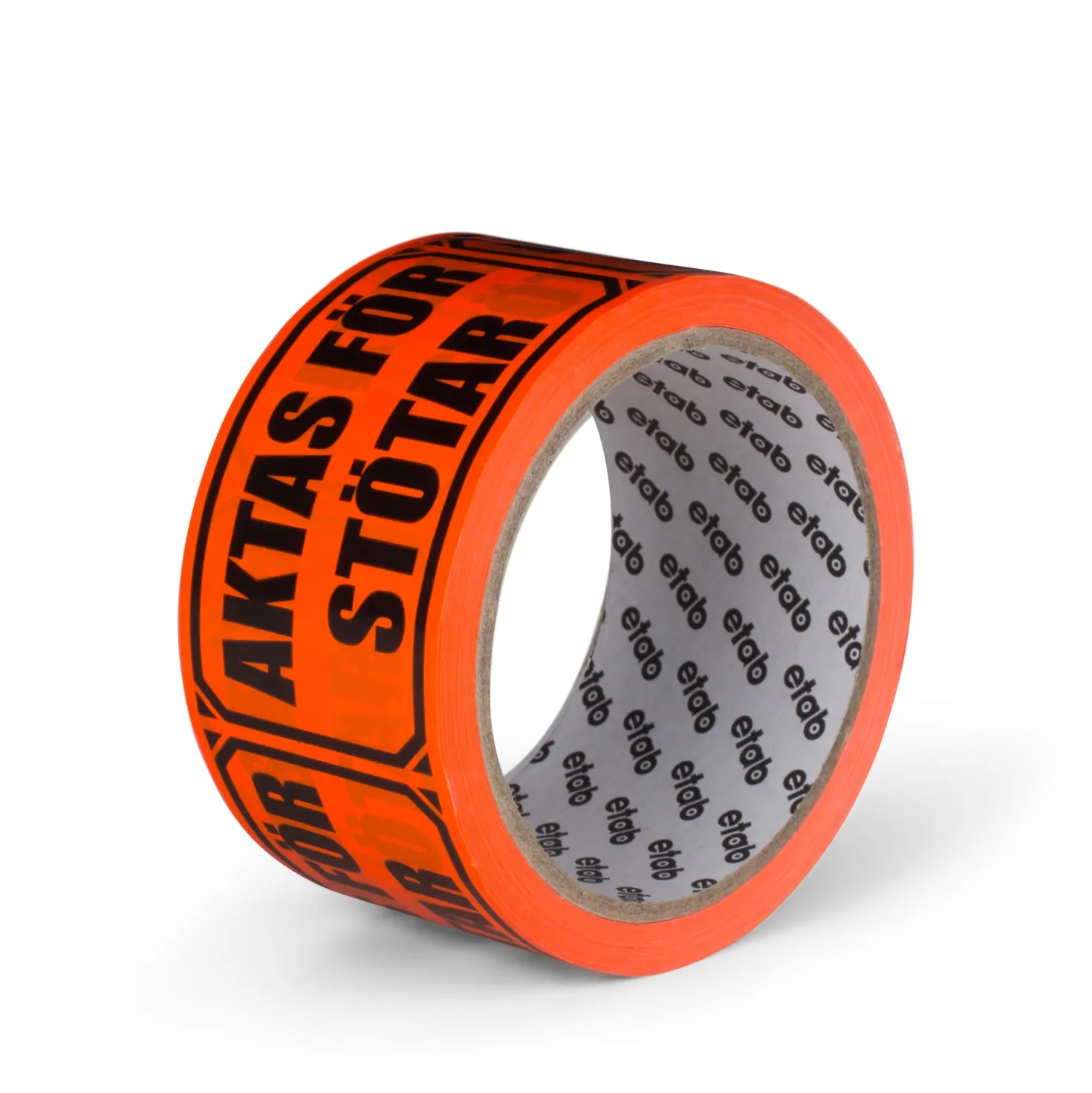 Varningstejp Etab Aktas för stötar, orange, 50mm x 33m