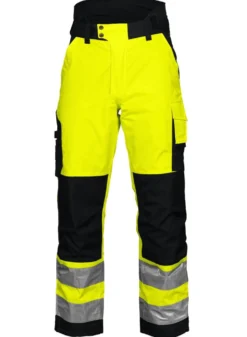 Varselbyxa Projob 6514 Fodrad, vattentät, gul/svart