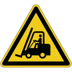 Varseldekal Durable Varning för truckar, gul, ISO 7010