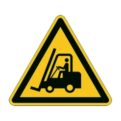 Varseldekal Durable Varning för truckar, gul, ISO 7010