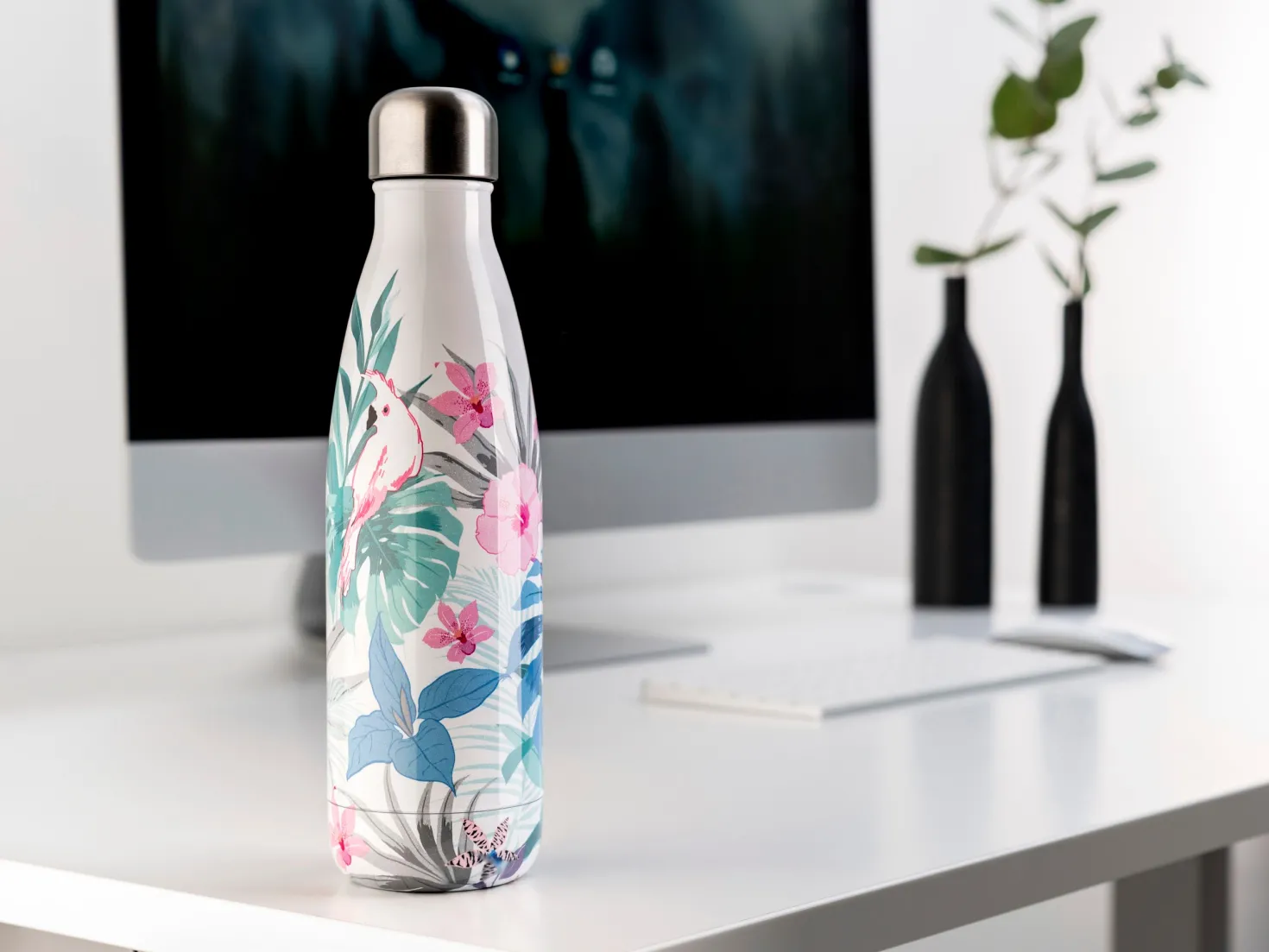 Vattenflaska JobOut Stålflaska Jungle, vakuumisolerad, 50 cl