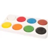 Vattenfärgspalett Playbox, 8 färgpuckar, Ø 55-57 mm
