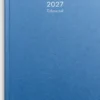 Veckoalmanacka Burde Tidjournal 2027, blå kartong, spiralbindning