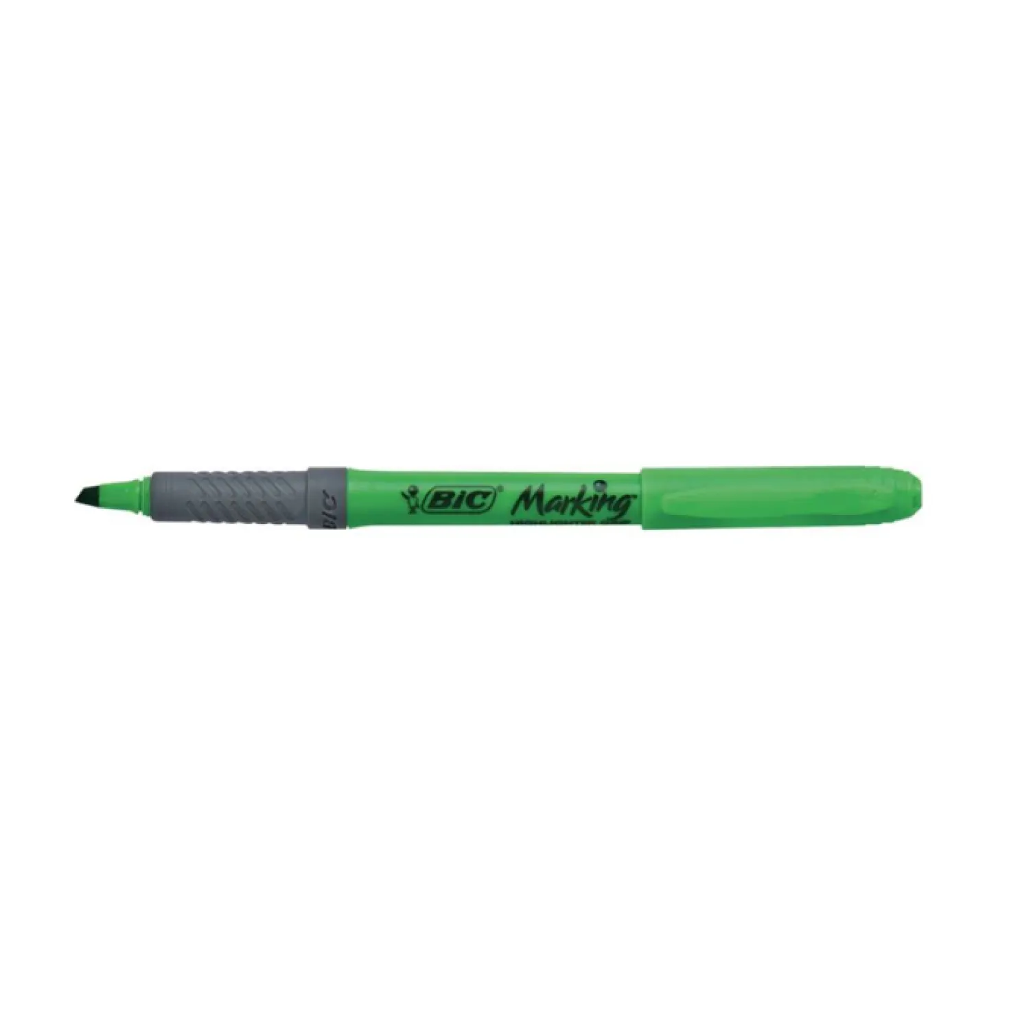Överstrykningspenna Bic Highlighter Grip, grön, mejselspets