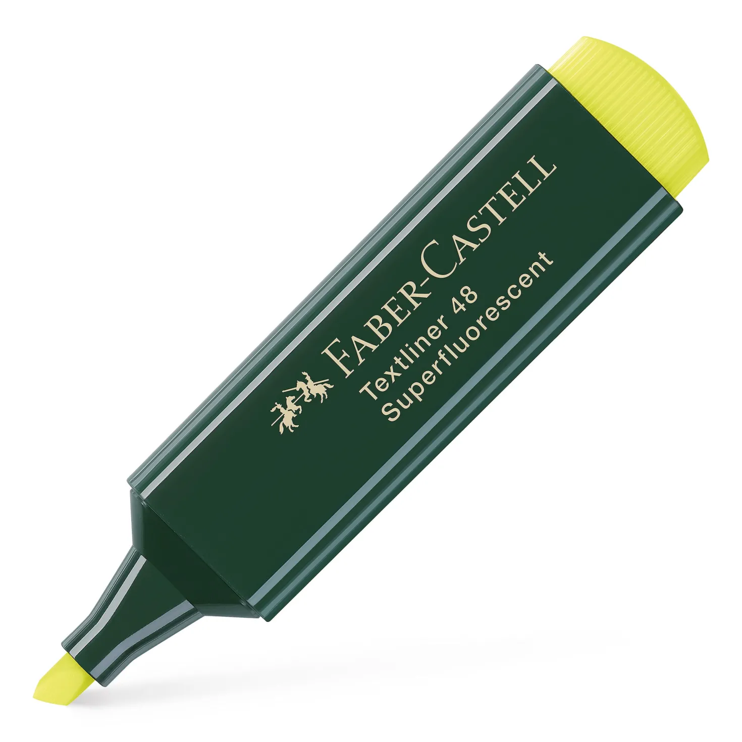 Överstrykningspenna Faber-Castell 1548, gul, kilspets 1-5 mm