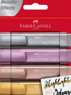 Överstrykningspenna Faber-Castell Metallic, vattenbaserat bläck