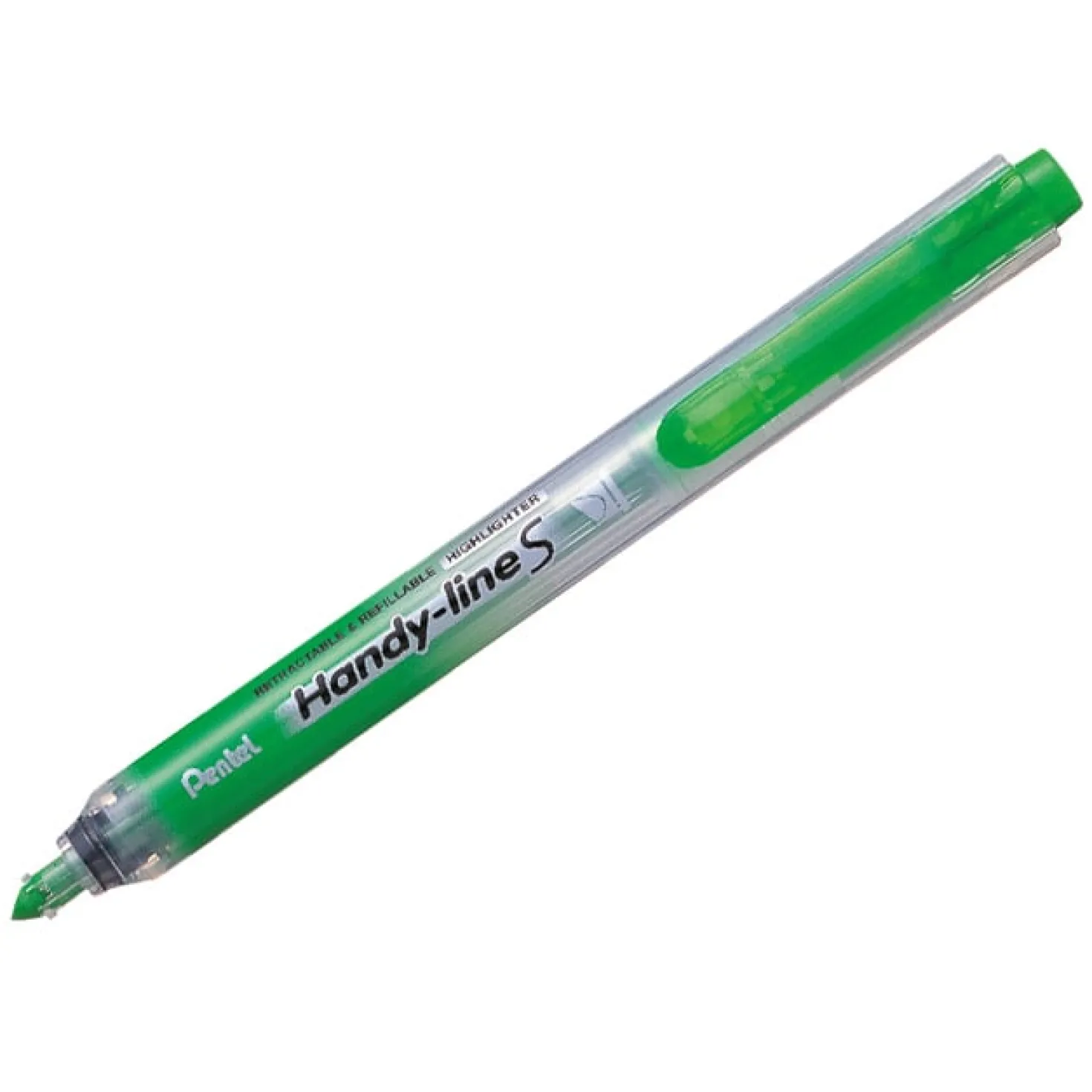 Överstrykningspenna Pentel Handy-line S, grön, påfyllningsbar