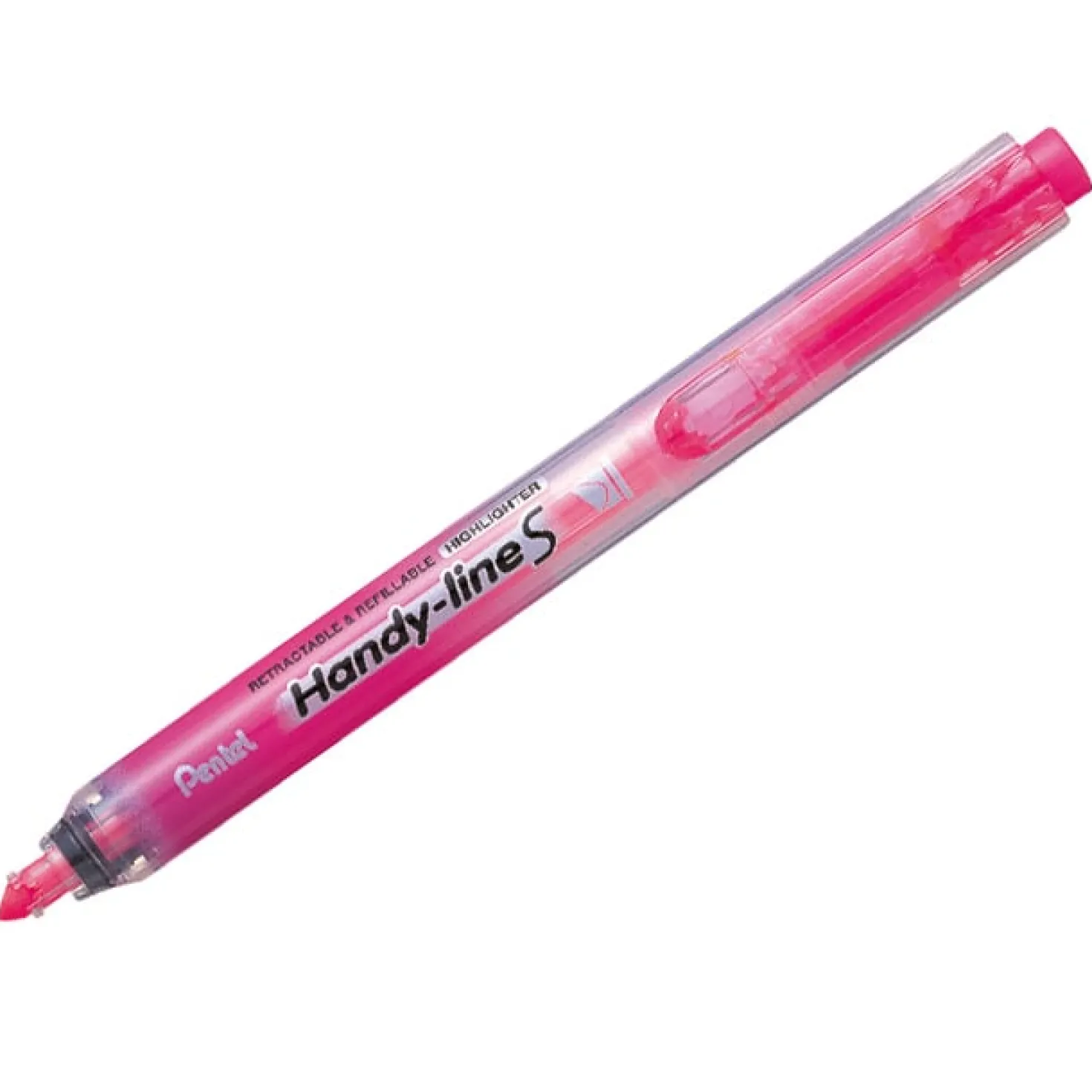 Överstrykningspenna Pentel Handy-line S, rosa, påfyllningsbar