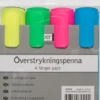 Överstrykningspenna Pepper Pot Betty, 4-pack, blandade färger