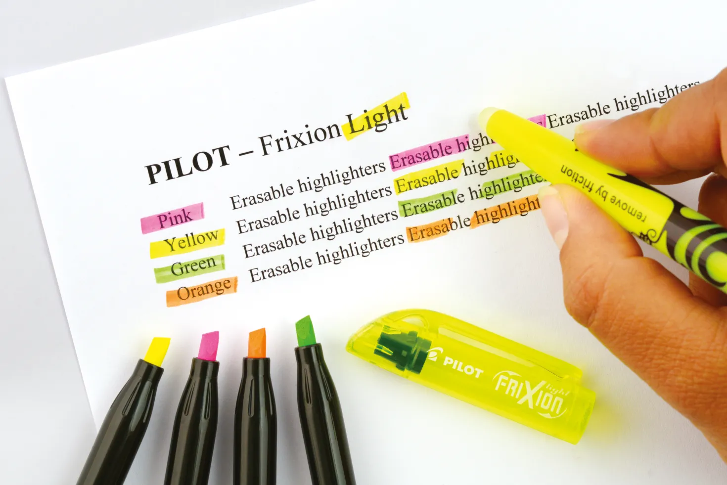 Överstrykningspenna Pilot Frixion Light, raderbar, orange